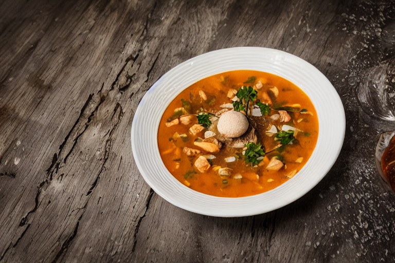 Hühnersuppe festlich