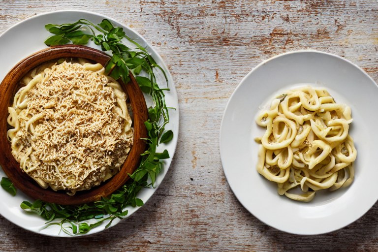 Nudelpfanne mit Schafskäse und Peperoni