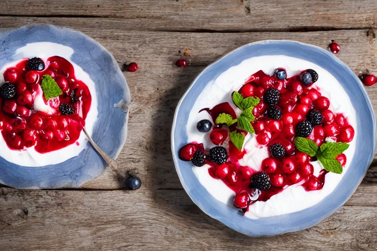 Überbackene Sommerbeeren